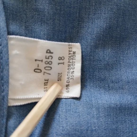 Rare Vintage 1960's Unbranded Union Label Shirt Dress House Coat … - Picture 11 of 15